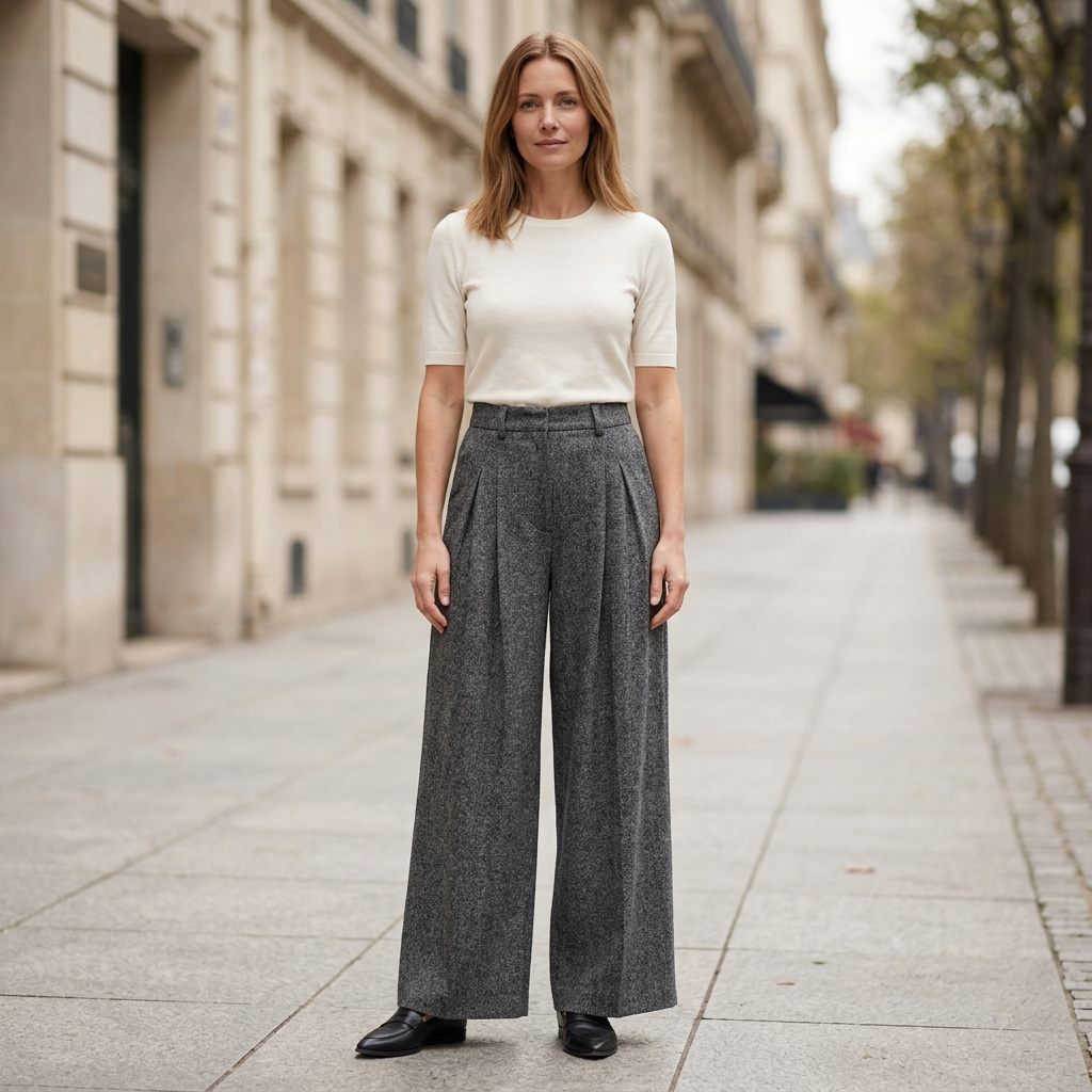 Front-facing sidewalk look