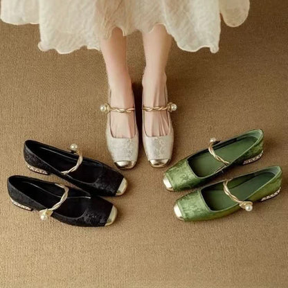 Blair | Bequeme Damenschuhe im Vintage-Stil mit Riemen