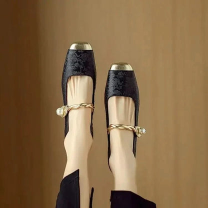Blair | Bequeme Damenschuhe im Vintage-Stil mit Riemen