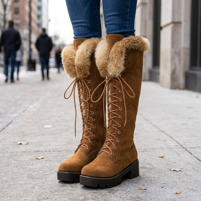 Bree | Klassische kniehohe Winterstiefel für Damen