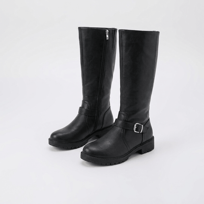 Billie | Women's Knee-High Riding Boots with Buckle Detail
