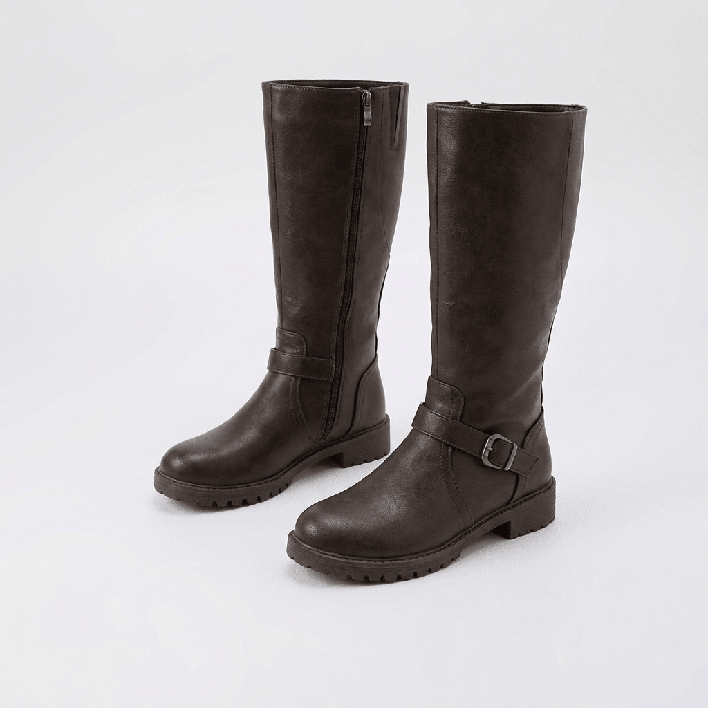 Billie | Women's Knee-High Riding Boots with Buckle Detail