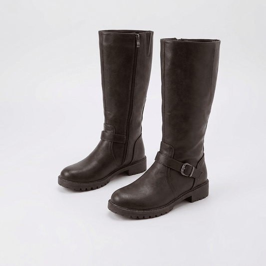 Billie | Women's Knee-High Riding Boots with Buckle Detail