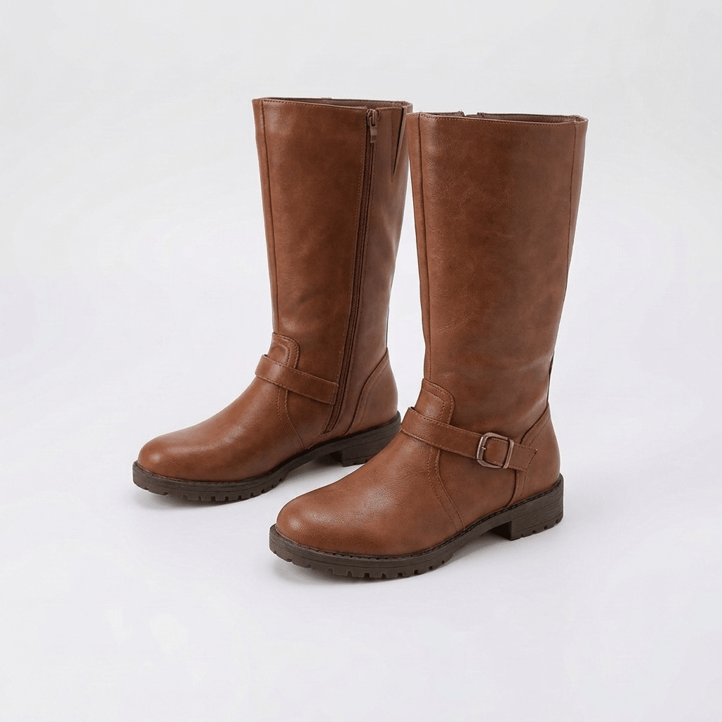 Billie | Women's Knee-High Riding Boots with Buckle Detail