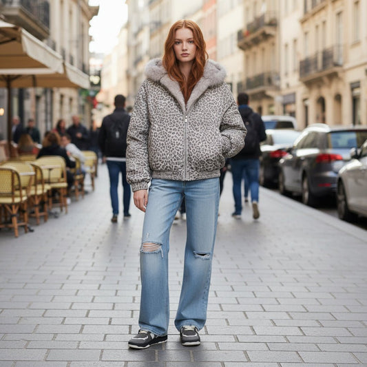 Margot | Women's Cheetah Print Hooded Jacket