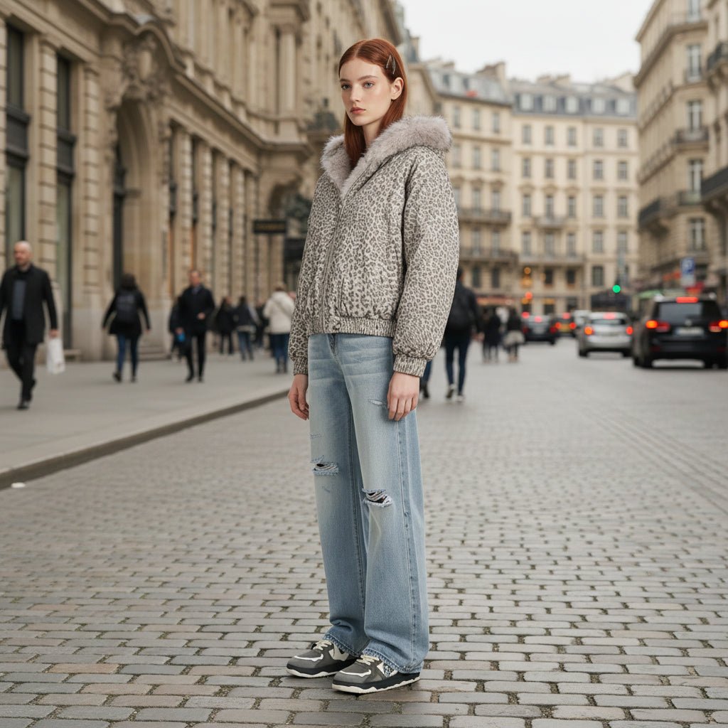 Margot | Women's Cheetah Print Hooded Jacket