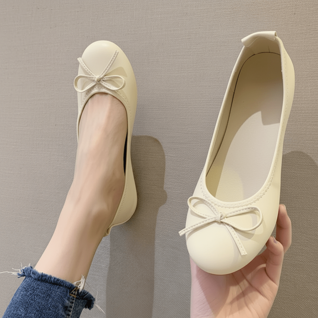 Nika | Ballerinas für Damen mit Schleifendetail