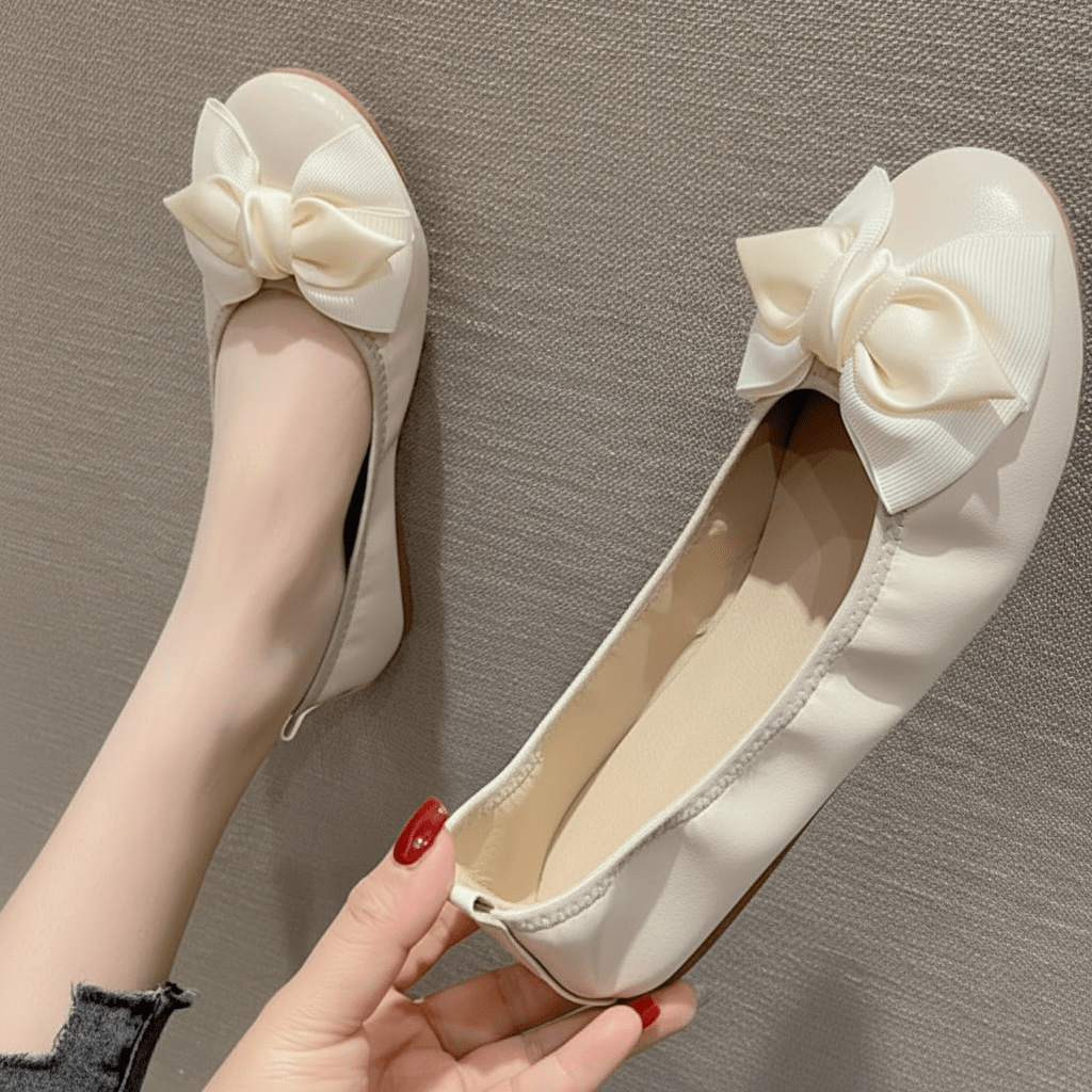 Nika | Ballerinas für Damen mit Schleifendetail