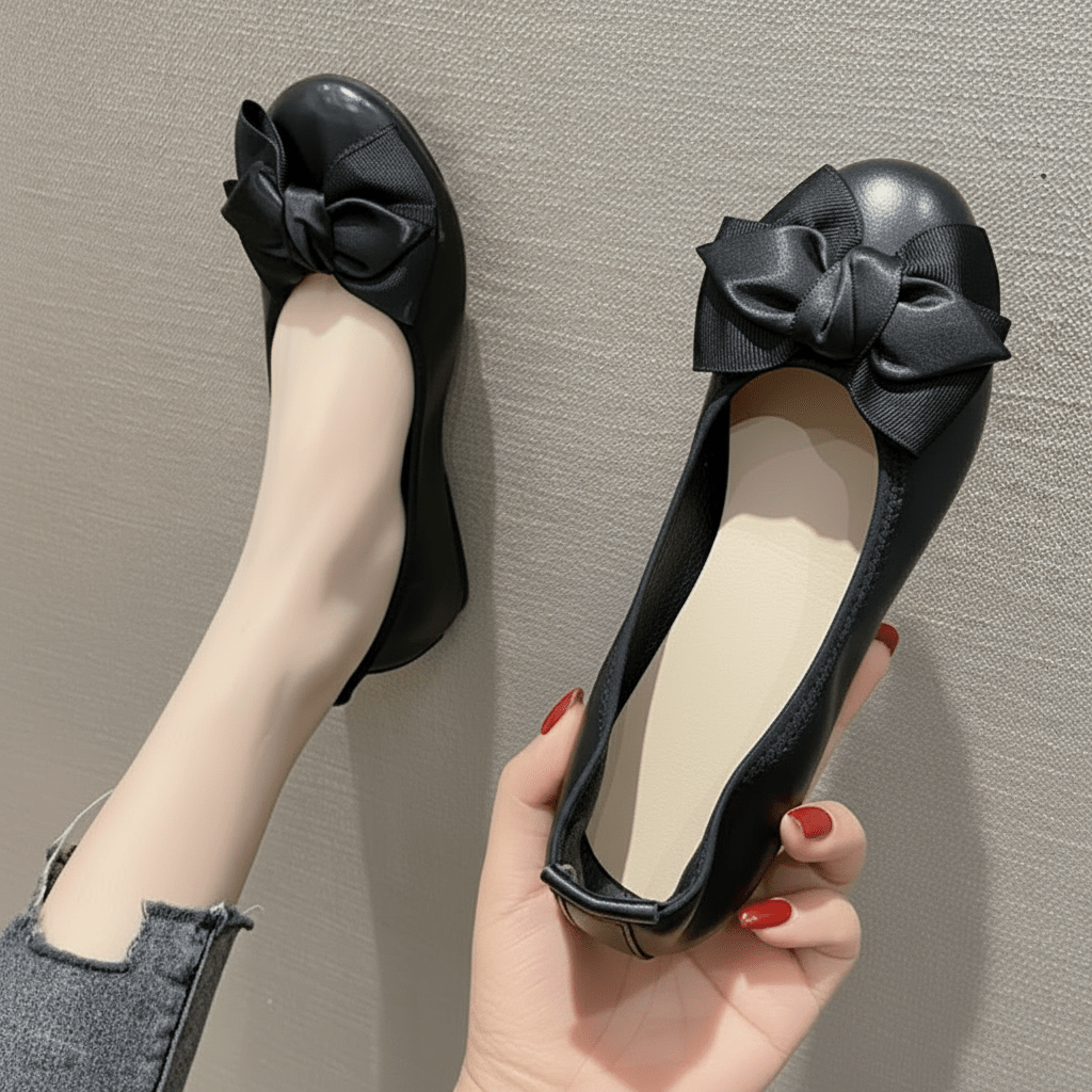 Nika | Ballerinas für Damen mit Schleifendetail