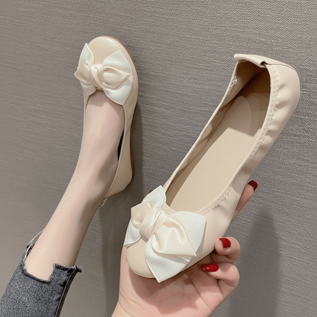 Nika | Ballerinas für Damen mit Schleifendetail
