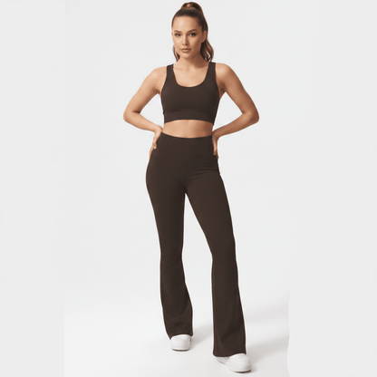 Bree | Women's High Stretch Wide Leg Yoga Trousers with Pockets