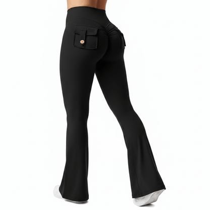 Bree | Women's High Stretch Wide Leg Yoga Trousers with Pockets