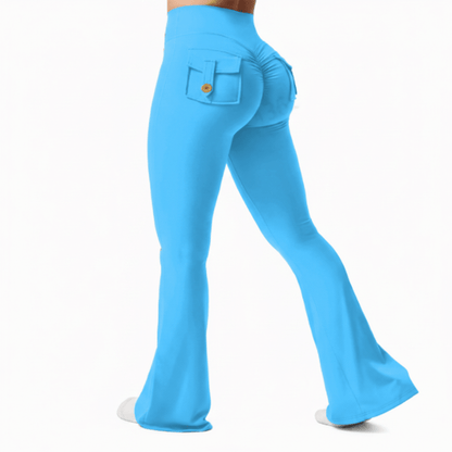 Bree | Women's High Stretch Wide Leg Yoga Trousers with Pockets
