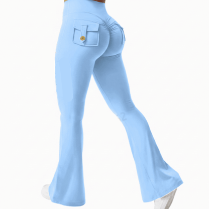 Bree | Women's High Stretch Wide Leg Yoga Trousers with Pockets