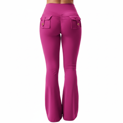 Bree | Women's High Stretch Wide Leg Yoga Trousers with Pockets