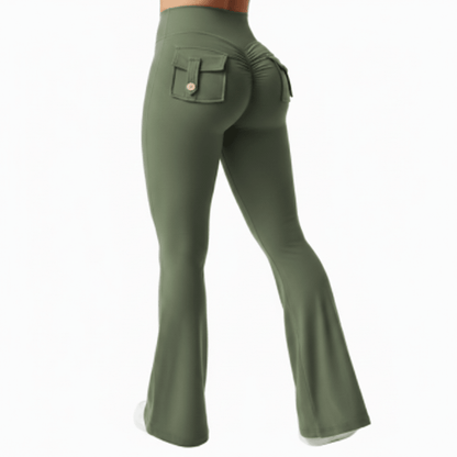 Bree | Women's High Stretch Wide Leg Yoga Trousers with Pockets