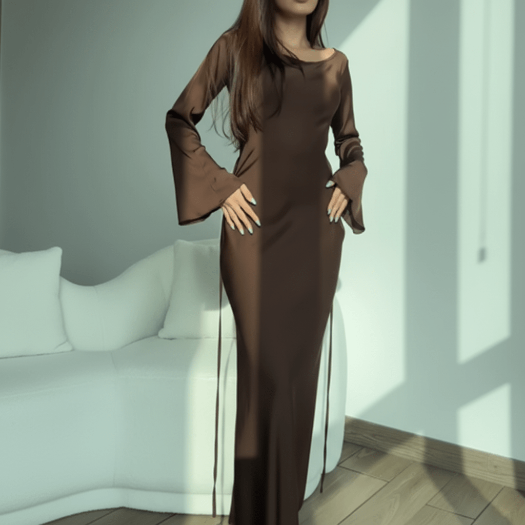 Phyllis | Women's Cowl Neck Maxi Evening Dress