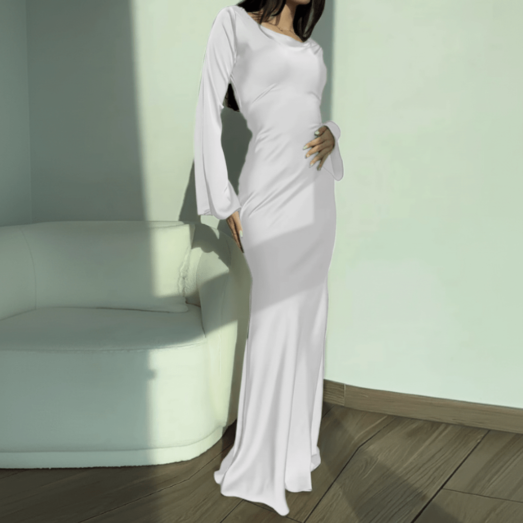 Phyllis | Women's Cowl Neck Maxi Evening Dress