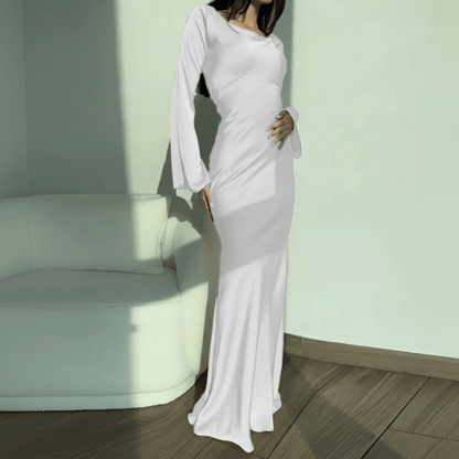 Phyllis | Women's Cowl Neck Maxi Evening Dress