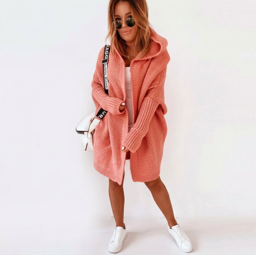 Maren | Women's Oversized Hooded Knit Cardigan