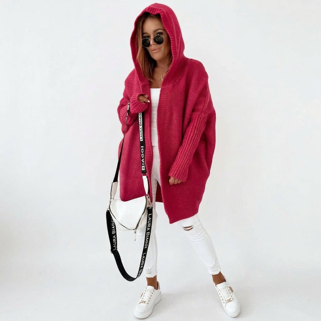Maren | Women's Oversized Hooded Knit Cardigan