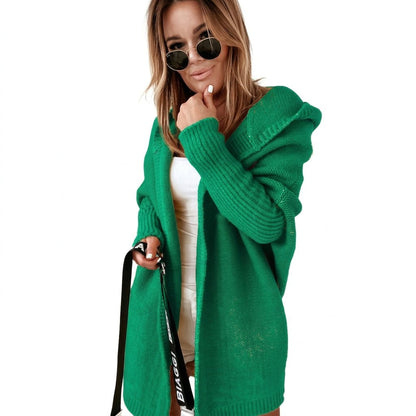 Maren | Women's Oversized Hooded Knit Cardigan