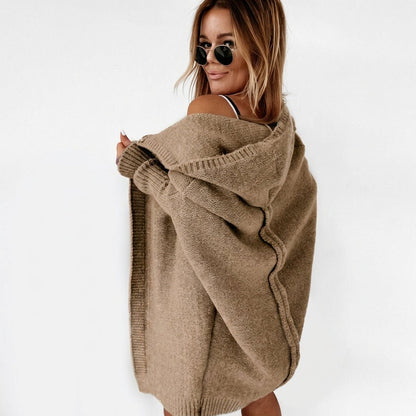 Maren | Women's Oversized Hooded Knit Cardigan
