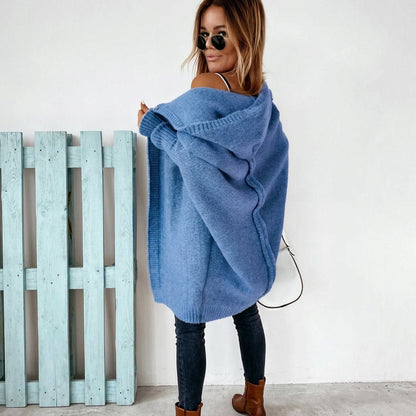 Maren | Women's Oversized Hooded Knit Cardigan