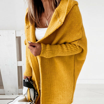 Maren | Women's Oversized Hooded Knit Cardigan
