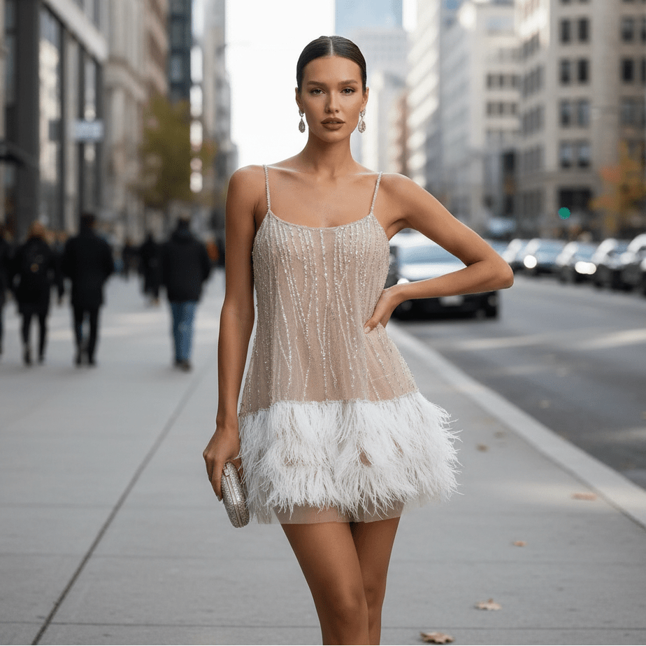 Greer | Women's Spaghetti Strap Party Mini Dress