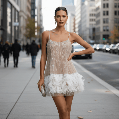 Greer | Women's Spaghetti Strap Party Mini Dress