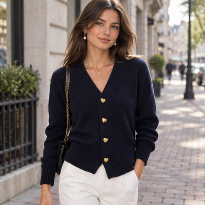 Sloane | Damen-Strickjacke für den Winter mit Knopfleiste