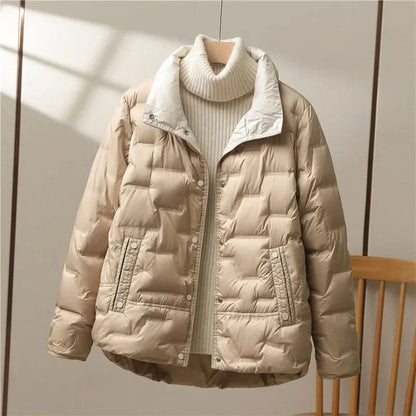 Faye | Women's Quilted Stand-Collar Winter Jacket