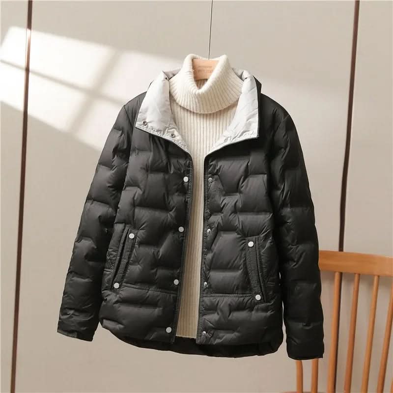 Faye | Women's Quilted Stand-Collar Winter Jacket