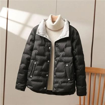 Faye | Women's Quilted Stand-Collar Winter Jacket