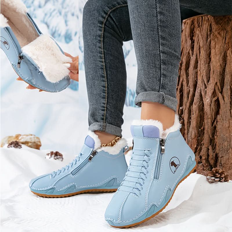 Nika | Damen-Winterstiefeletten mit seitlichem Reißverschluss