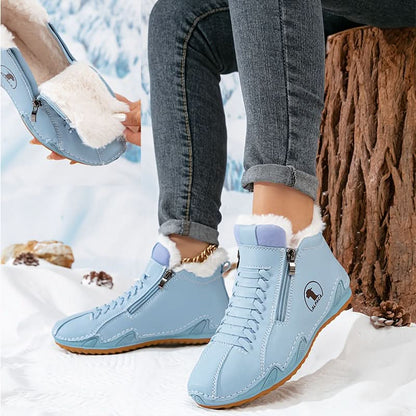 Nika | Damen-Winterstiefeletten mit seitlichem Reißverschluss