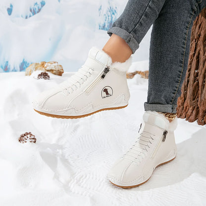 Nika | Damen-Winterstiefeletten mit seitlichem Reißverschluss