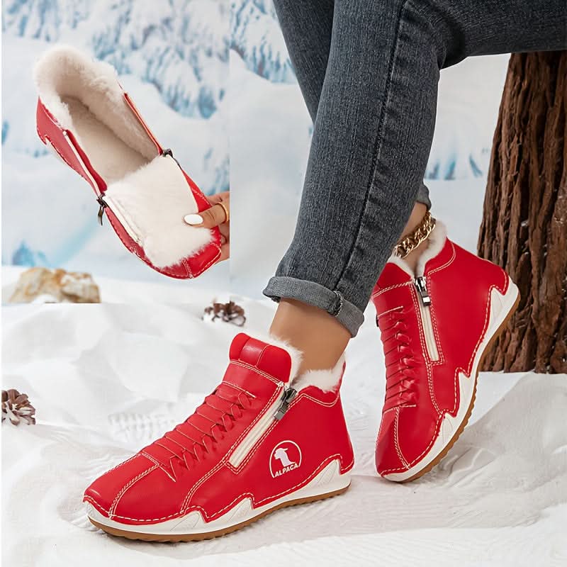 Nika | Damen-Winterstiefeletten mit seitlichem Reißverschluss