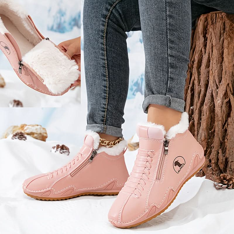 Nika | Damen-Winterstiefeletten mit seitlichem Reißverschluss