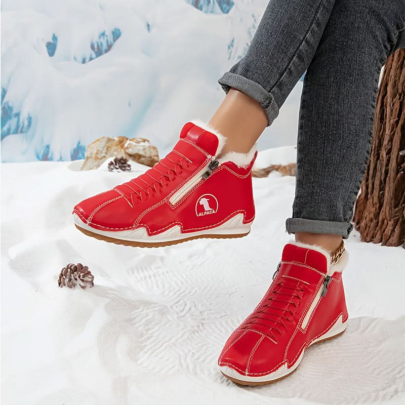 Nika | Damen-Winterstiefeletten mit seitlichem Reißverschluss