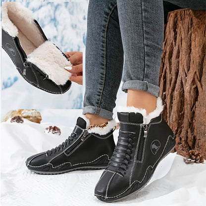 Nika | Damen-Winterstiefeletten mit seitlichem Reißverschluss