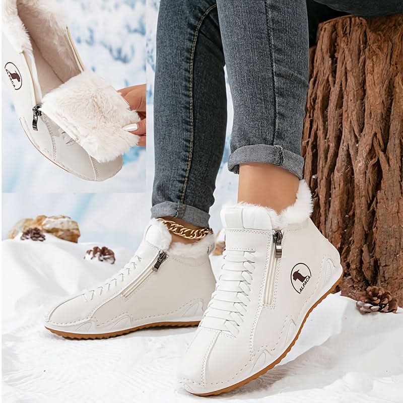Nika | Damen-Winterstiefeletten mit seitlichem Reißverschluss