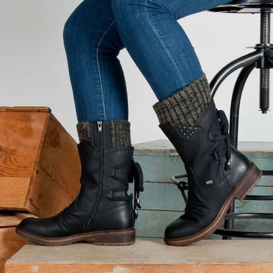 Lola | Women's Winter Zip-Up Boots for Cold Weather
