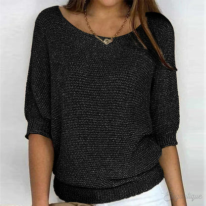 Bree | Strickpullover mit halblangen Ärmeln für Damen