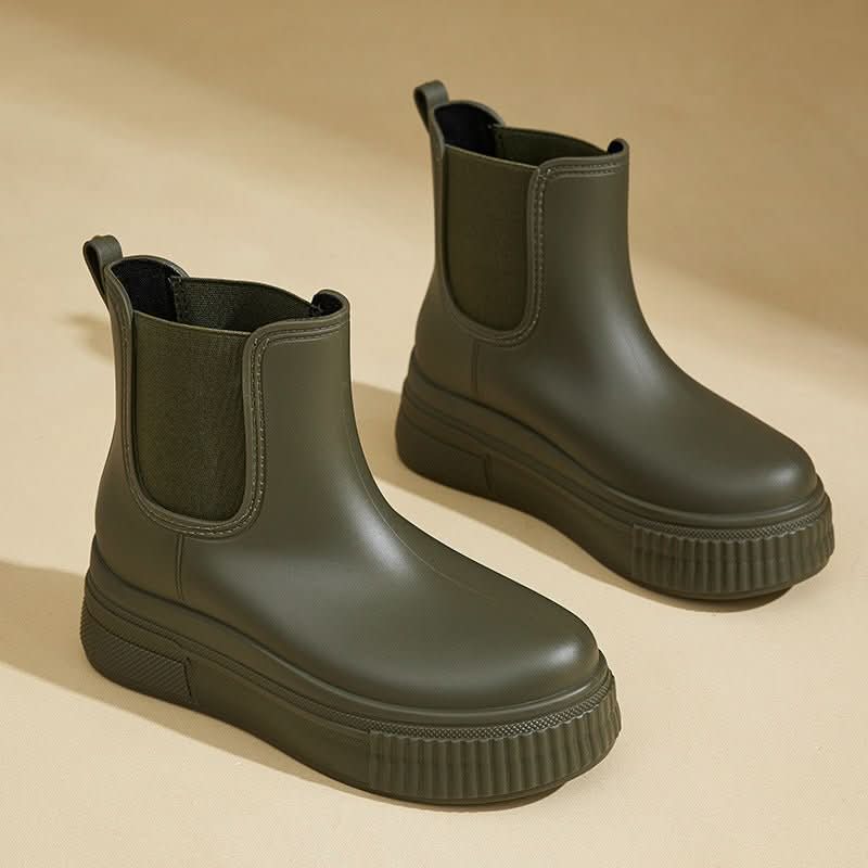 Wetterfeste Chelsea-Plateau-Stiefeletten