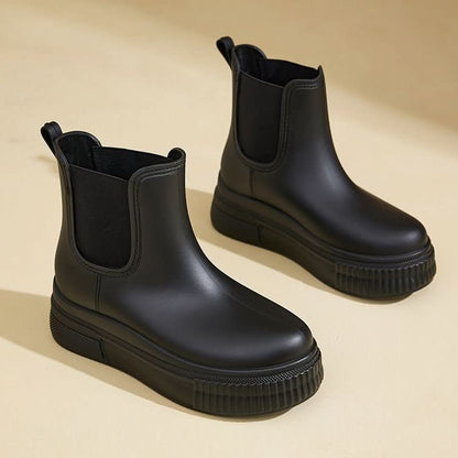 Wetterfeste Chelsea-Plateau-Stiefeletten