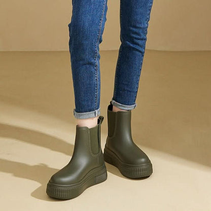 Wetterfeste Chelsea-Plateau-Stiefeletten