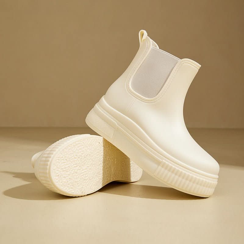 Wetterfeste Chelsea-Plateau-Stiefeletten