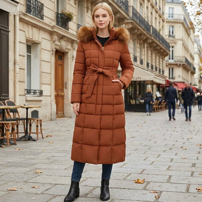 Greer | Women's Belted Quilted Puffer Coat for Winter